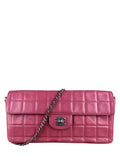 Chanel Pink CC 2002 Chocolate Bar Chain Flap