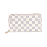 Louis Vuitton Rose Ballerine Damier Azur Canvas Zippy Wallet
