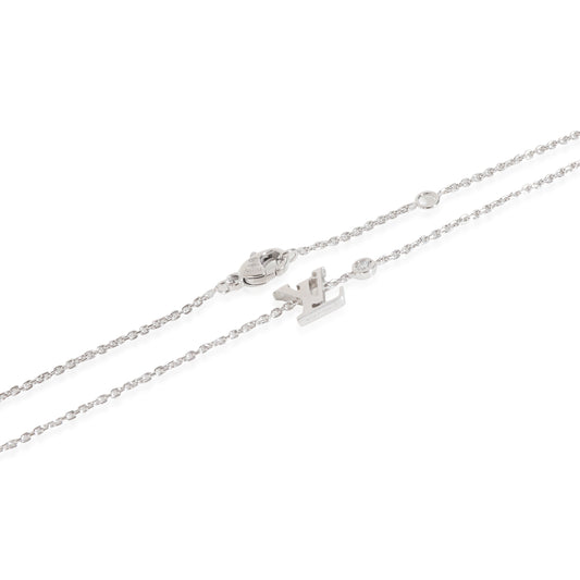 Louis Vuitton Idylle Blossom Necklace in 18k White Gold 0.03 CTW