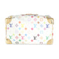 Louis Vuitton White Multicolor Canvas Speedy 30