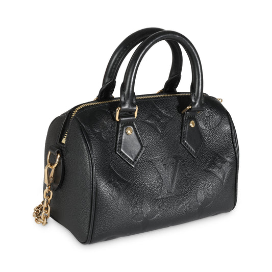 Louis Vuitton Black Monogram Giant Empriente Speedy Bandouliere 20