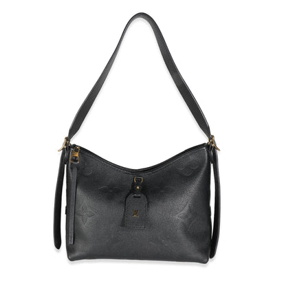 Louis Vuitton Black Giant Monogram Empreinte Carryall PM