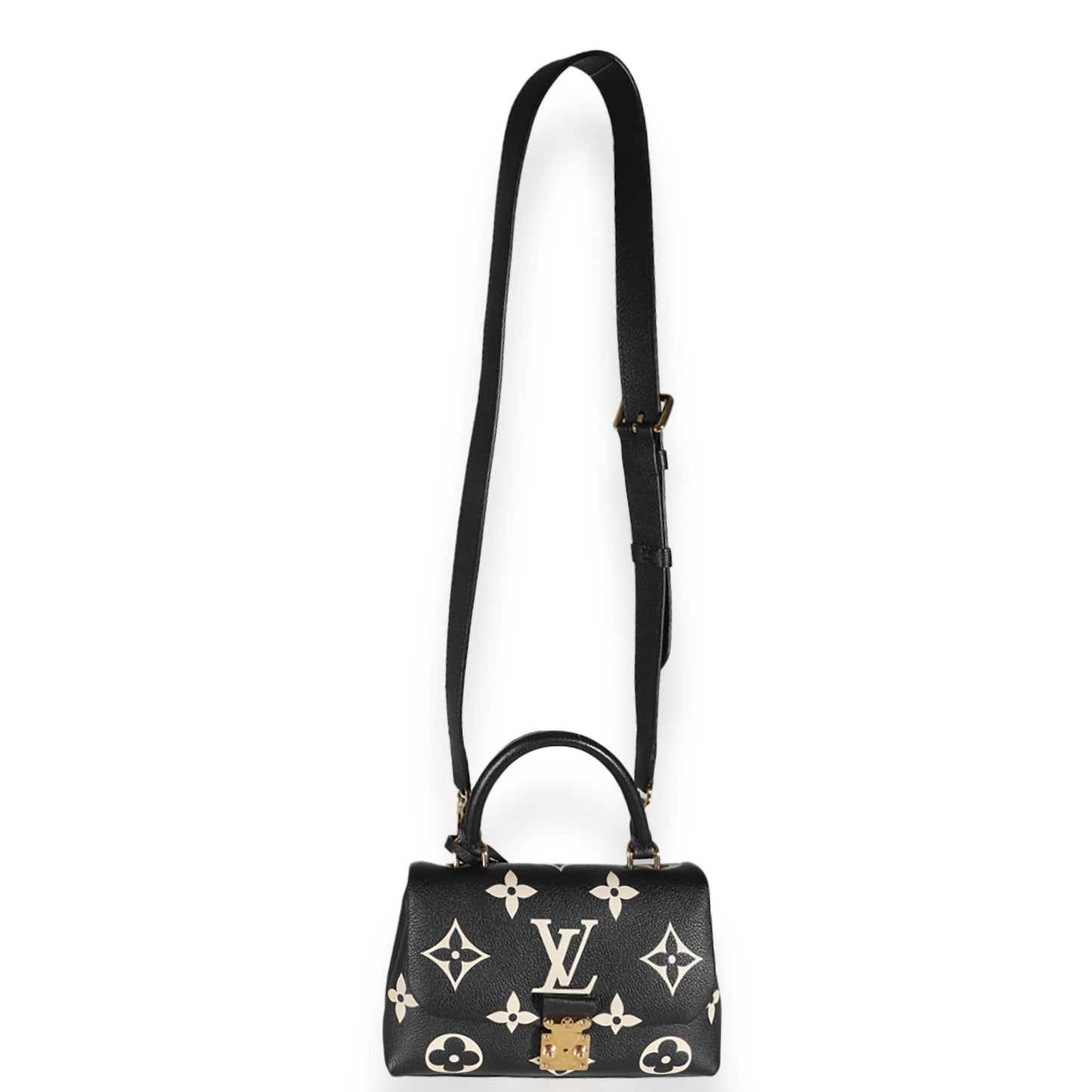 Louis Vuitton Black Beige Giant Empreinte Madeleine BB