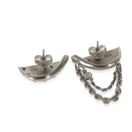 Louis Vuitton Palladium Plated Bionic Earrings