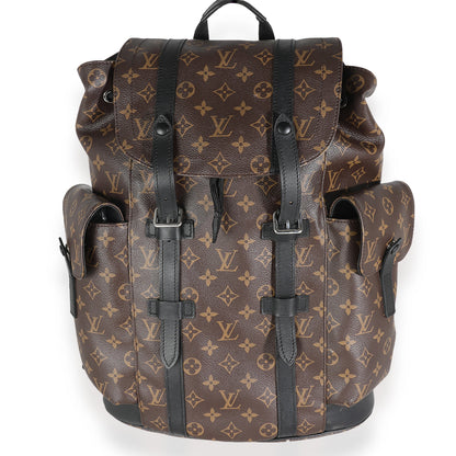 Louis Vuitton Monogram Macassar Canvas Christopher Backpack