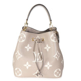 Louis Vuitton Tourterelle Creme Giant Monogram Empreinte NeoNoe MM