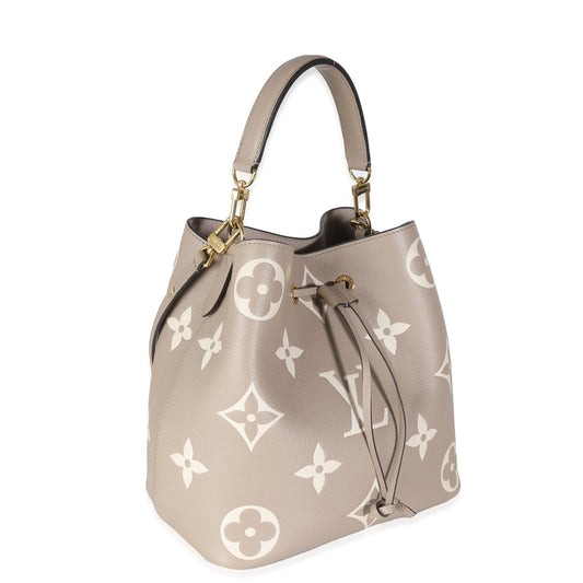 Louis Vuitton Tourterelle Creme Giant Monogram Empreinte NeoNoe MM