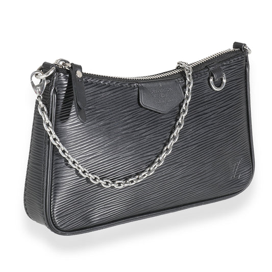 Louis Vuitton Black Epi Easy Pouch On Strap