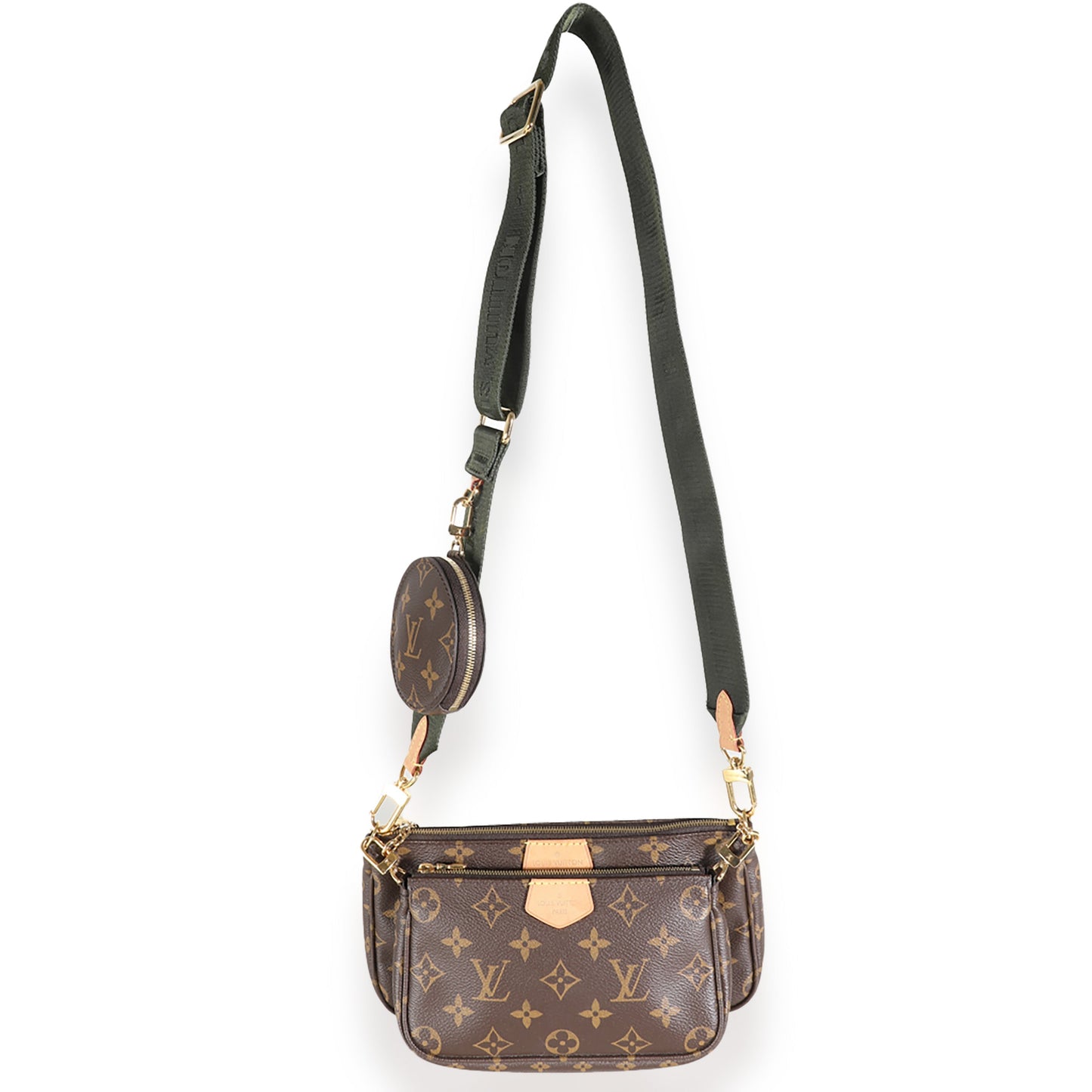 Louis Vuitton Khaki Monogram Canvas Multi Pochette Accessories