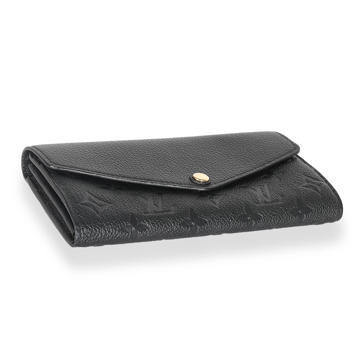 Louis Vuitton Black Monogram Empreinte Sarah Wallet