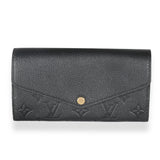 Louis Vuitton Black Monogram Empreinte Sarah Wallet