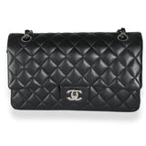 Chanel Black Quilted Lambskin Medium Classic Double Flap Bag