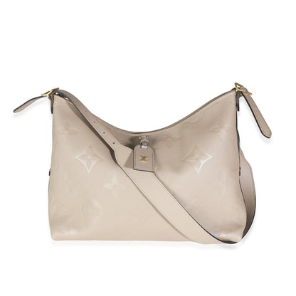 Louis Vuitton Turtledove Monogram Empreinte CarryAll MM