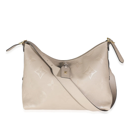 Louis Vuitton Turtledove Monogram Empreinte CarryAll MM