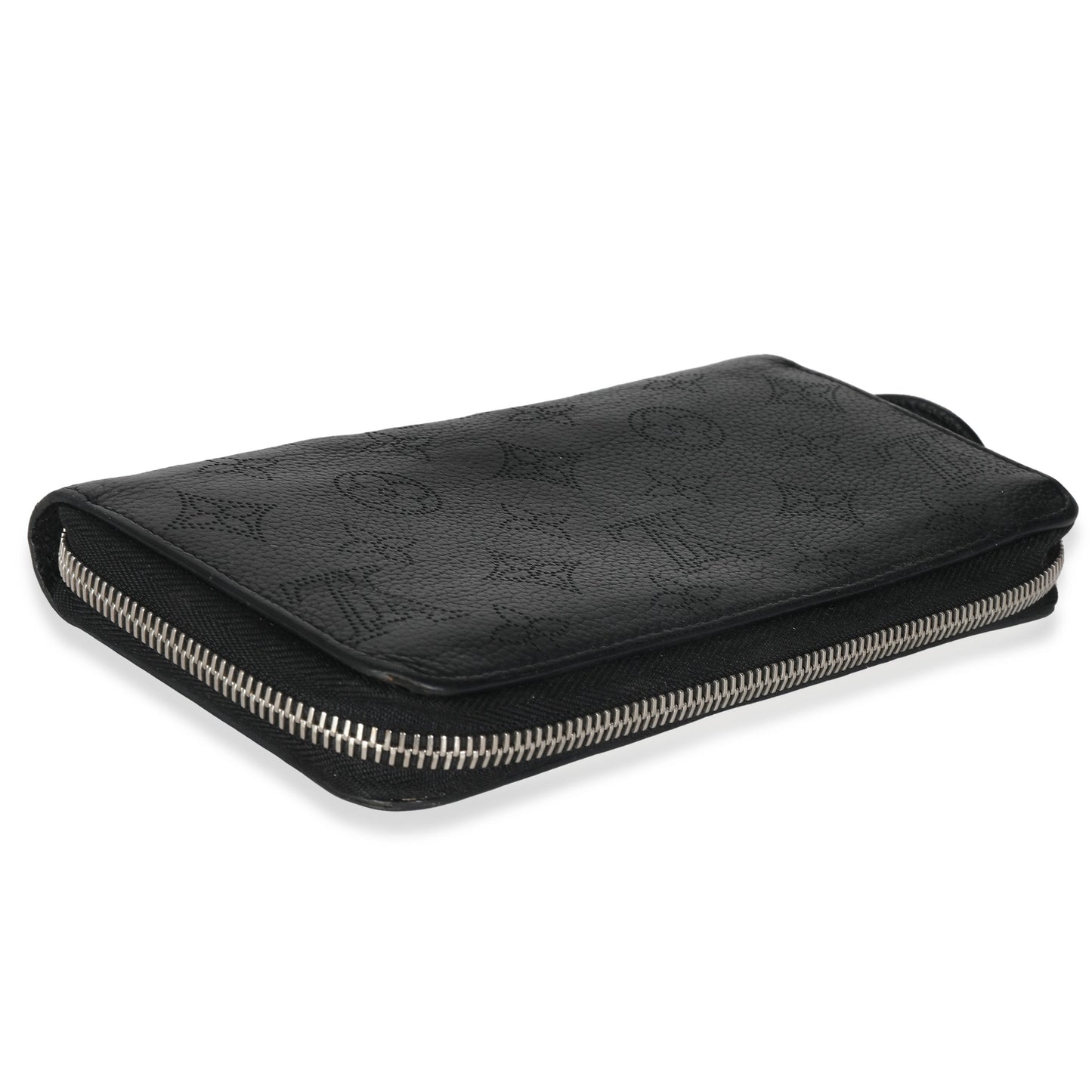 Louis Vuitton Black Mahina Zippy Wallet