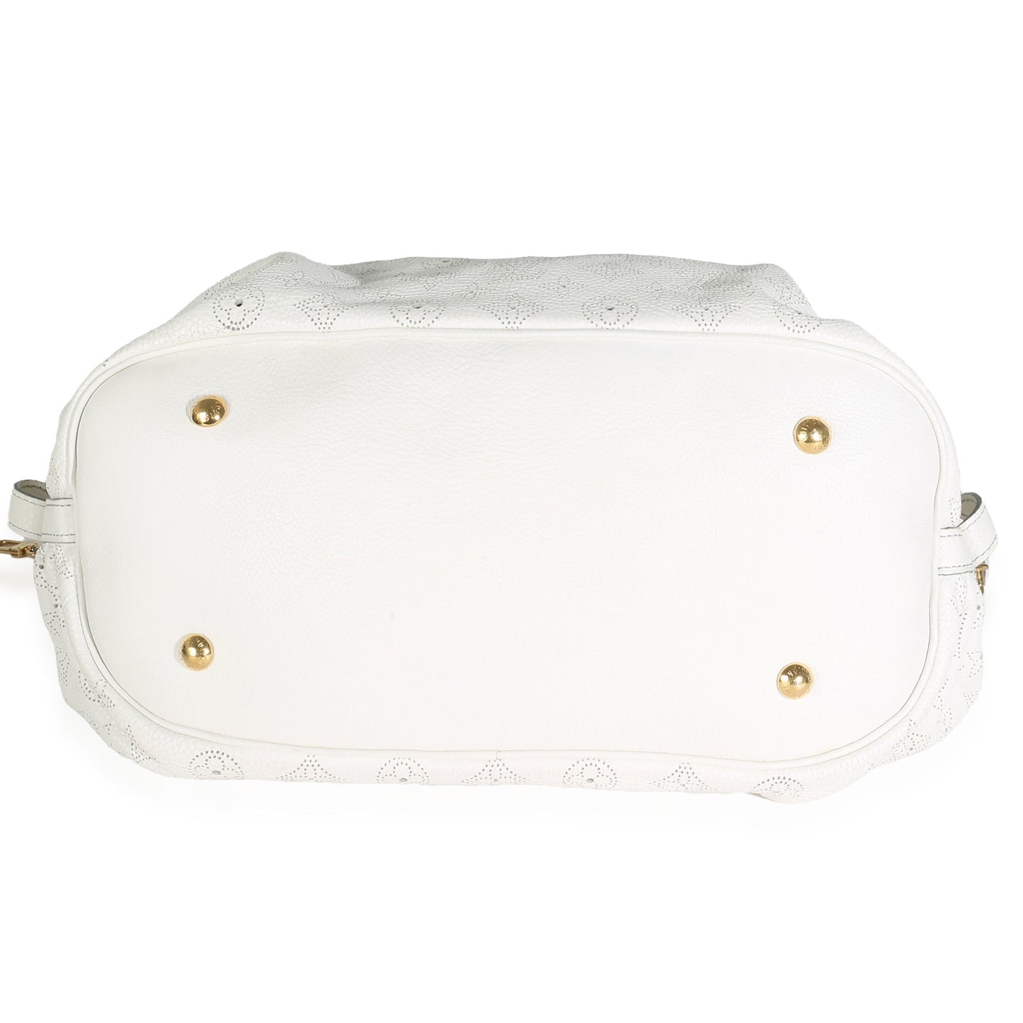 Louis Vuitton White Monogram Mahina XL Hobo