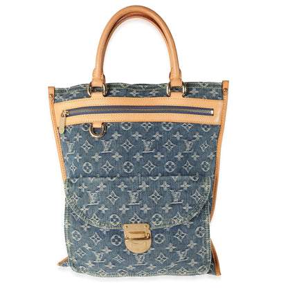 Louis Vuitton Blue Monogram Denim Sac Plat
