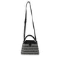 Louis Vuitton Black White Woven Calfskin Tressage Capucines BB