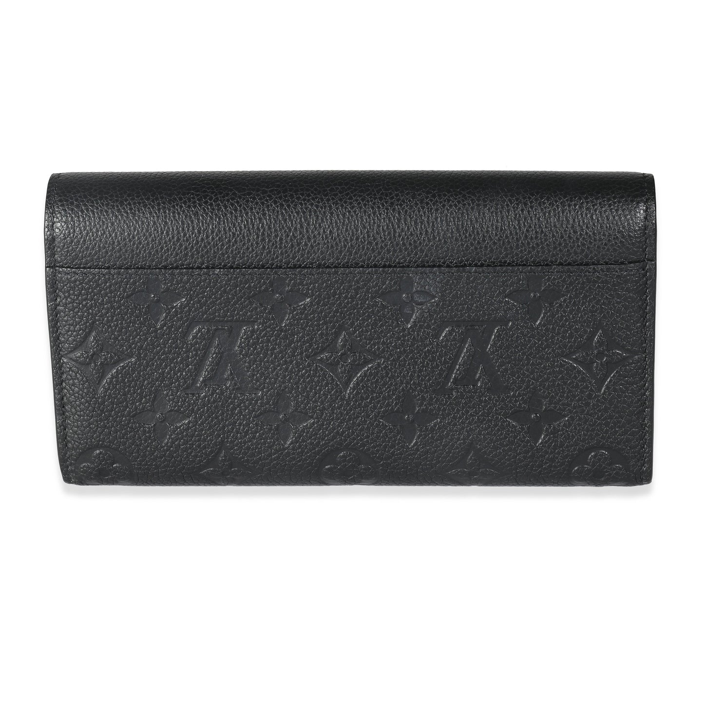 Louis Vuitton Black Empreinte Sarah Wallet