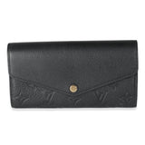 Louis Vuitton Black Empreinte Sarah Wallet