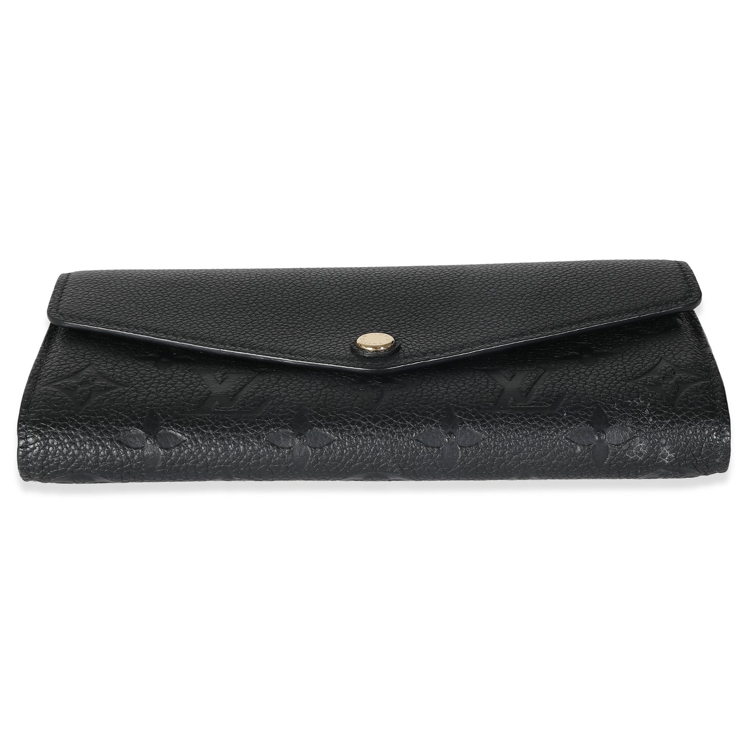 Louis Vuitton Black Empreinte Sarah Wallet
