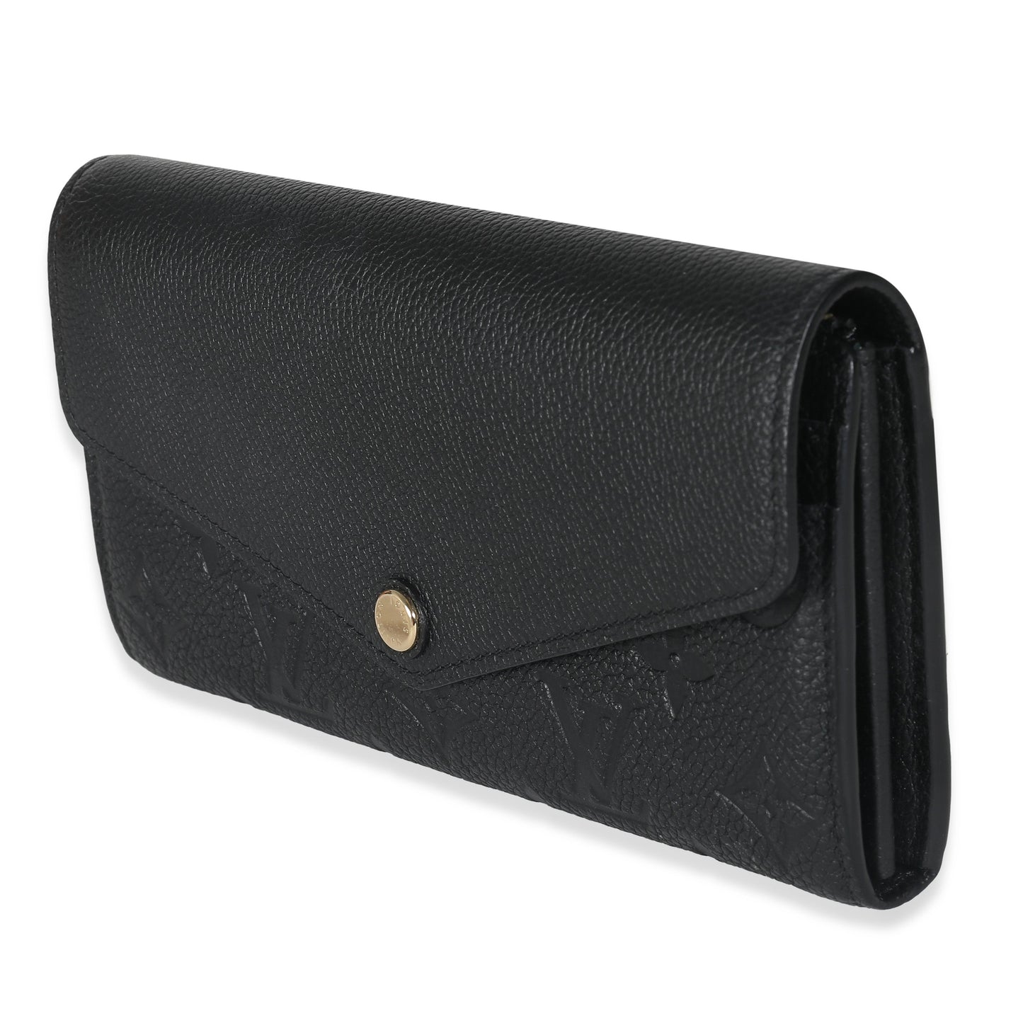 Louis Vuitton Black Empreinte Sarah Wallet