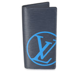 Louis Vuitton Navy Epi LV Circle Brazza Wallet
