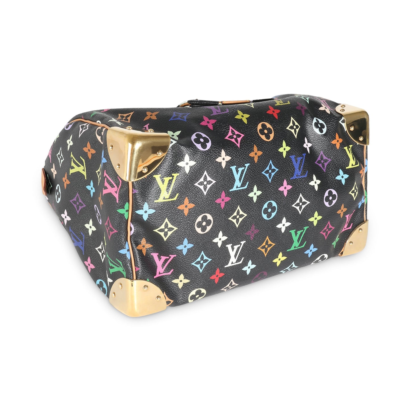Louis Vuitton Black Multicolor Canvas Speedy 30