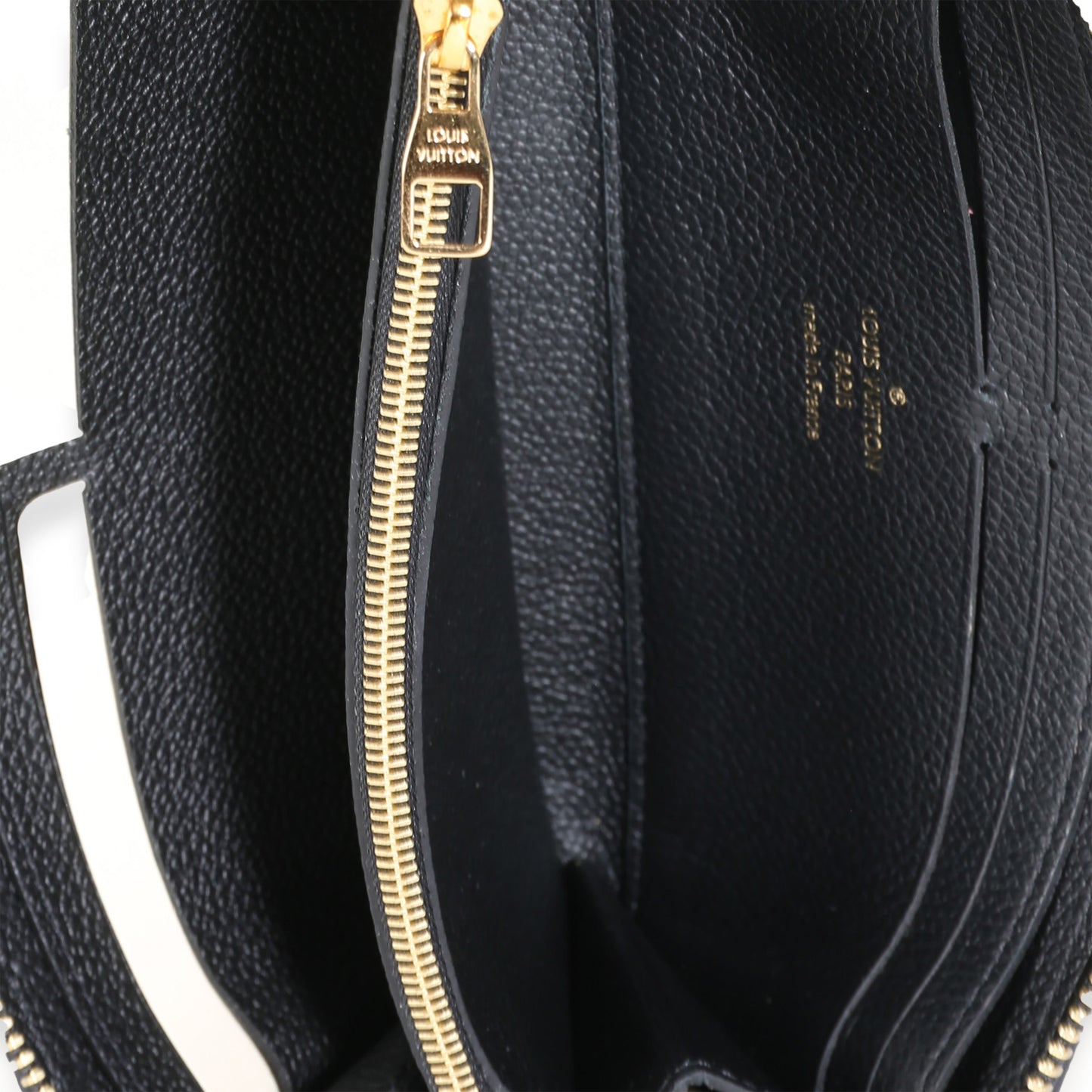 Louis Vuitton Black Monogram Empreinte Clemence Wallet