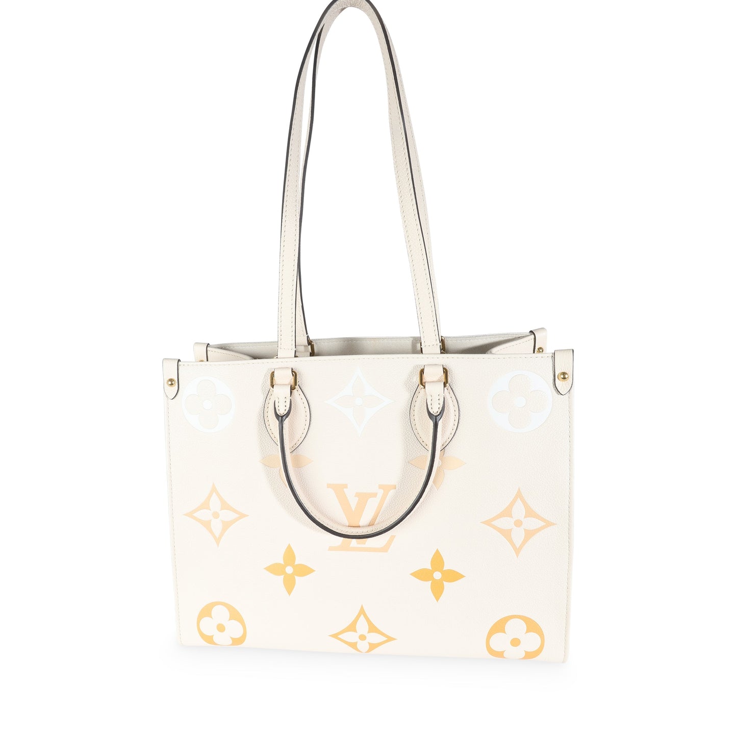 Louis Vuitton Cream Saffron Giant Monogram Empreinte Onthego MM