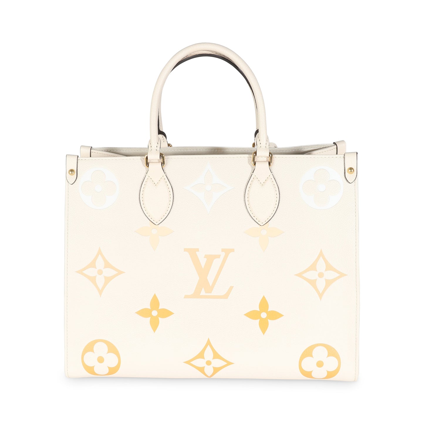 Louis Vuitton Cream Saffron Giant Monogram Empreinte Onthego MM