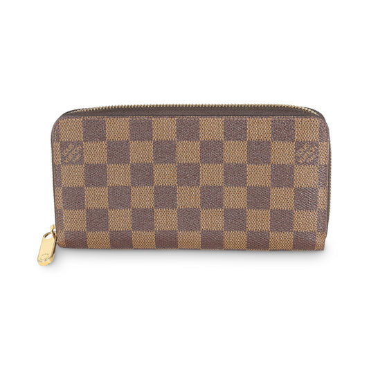 Louis Vuitton Damier Ebene Canvas Zippy Wallet