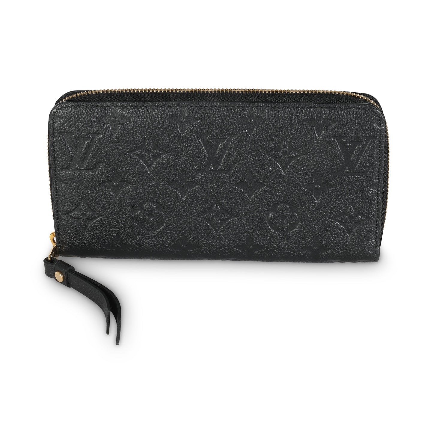 Louis Vuitton Black Monogram Empreinte Zippy Wallet