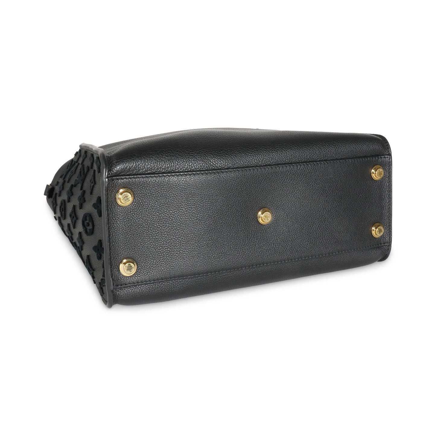 Louis Vuitton Black Calfskin Tufted Monogram On My Side