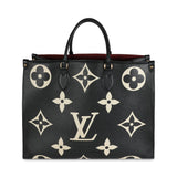 Louis Vuitton Beige Black Giant Empreinte Onthego GM