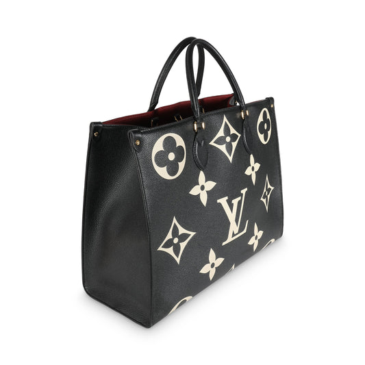 Louis Vuitton Beige Black Giant Empreinte Onthego GM