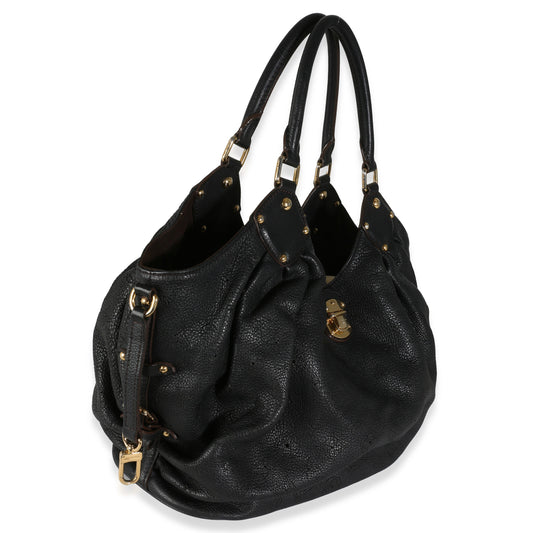 Louis Vuitton Black Mahina XL Hobo
