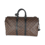Louis Vuitton Monogram Macassar Keepall Bandouliere 45