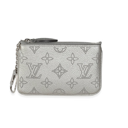 Louis Vuitton Silver Monogram Mahina Key Pouch