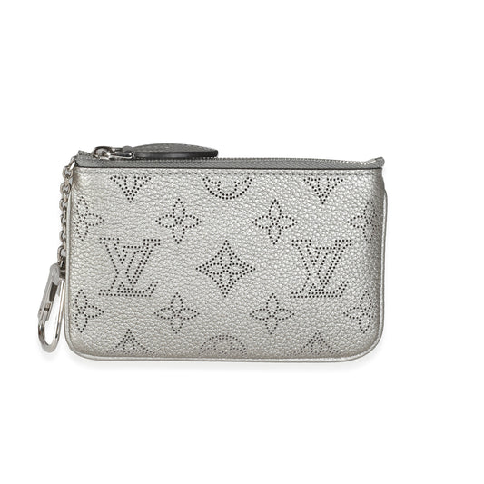Louis Vuitton Silver Monogram Mahina Key Pouch