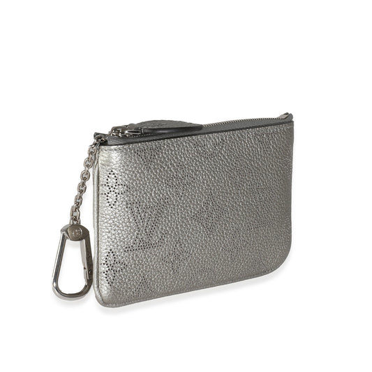 Louis Vuitton Silver Monogram Mahina Key Pouch