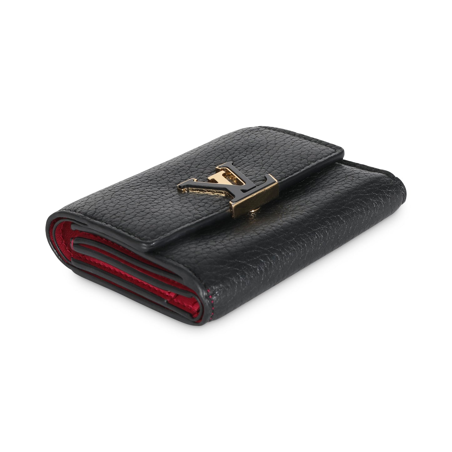 Louis Vuitton Black Taurillon Capucines XS Wallet