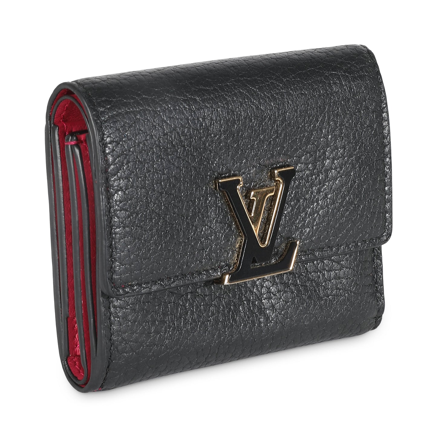 Louis Vuitton Black Taurillon Capucines XS Wallet