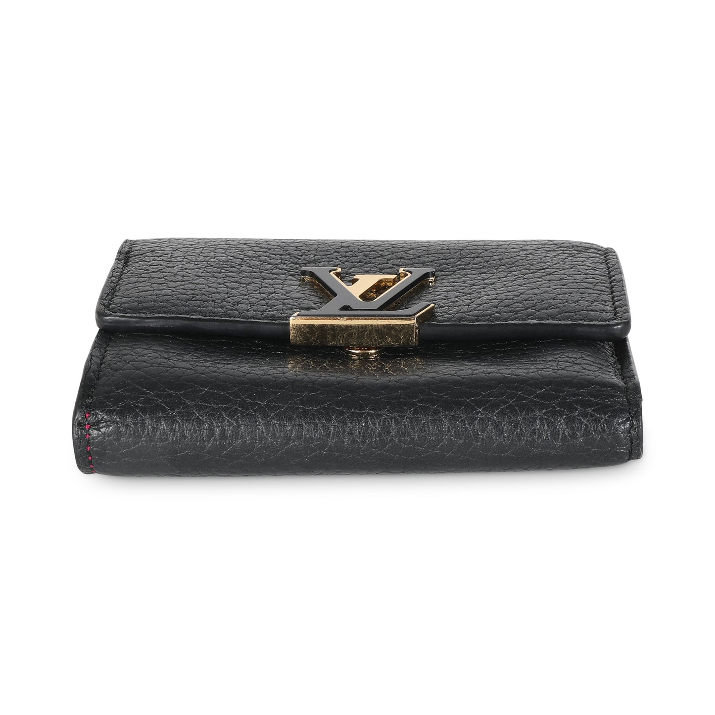 Louis Vuitton Black Taurillon Capucines XS Wallet