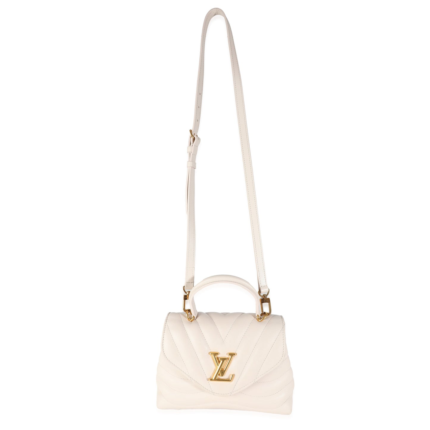 Louis Vuitton Ivory Calfskin New Wave Top Handle Bag