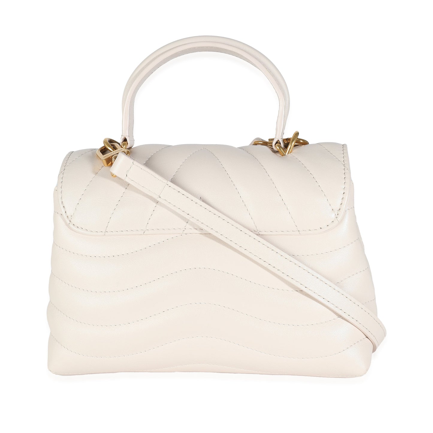Louis Vuitton Ivory Calfskin New Wave Top Handle Bag