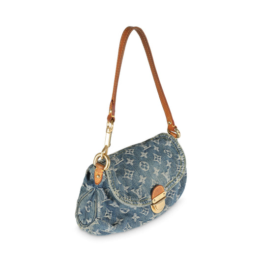 Louis Vuitton Blue Monogram Denim Pleaty