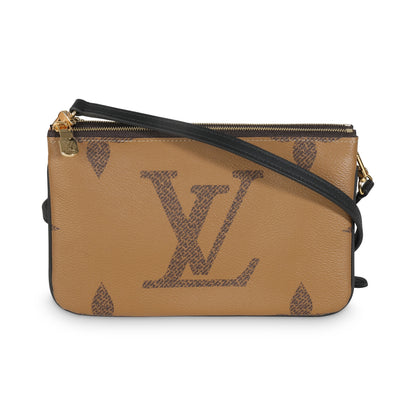 Louis Vuitton Reverse Monogram Canvas Double Zip Pochette