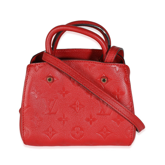 Louis Vuitton Cherry Monogram Empreinte Nano Montaigne