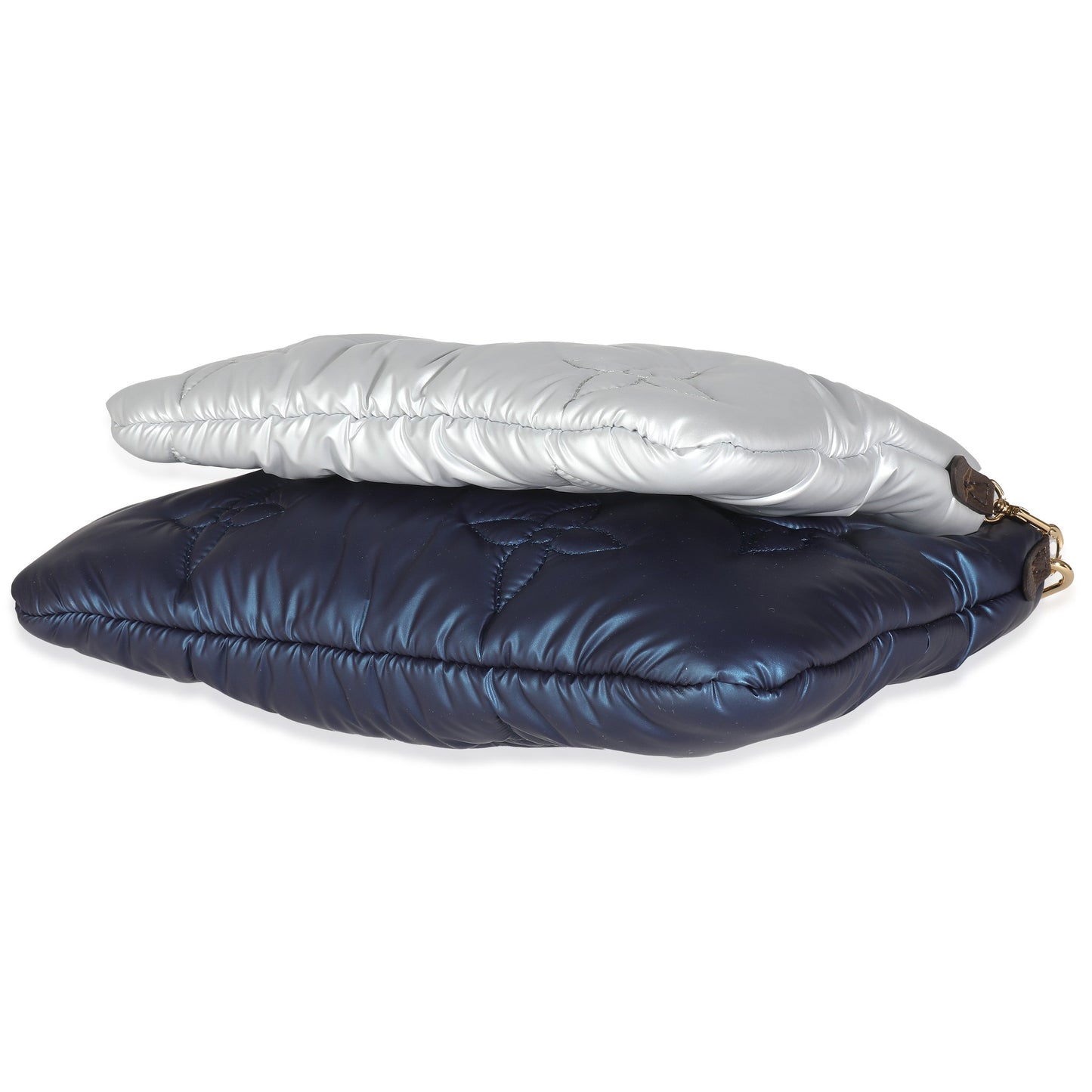 Louis Vuitton Navy Silver Econyl Monogram Pillow Maxi Multi Pochette Accessories